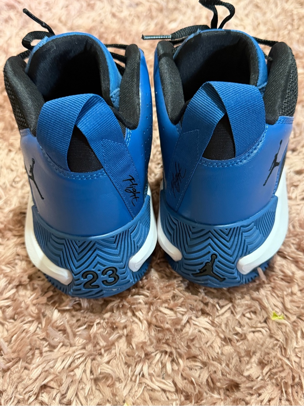 Jordan Men's Black and Royal Blue Stay loyal Sneakers - Picture 3 of 6